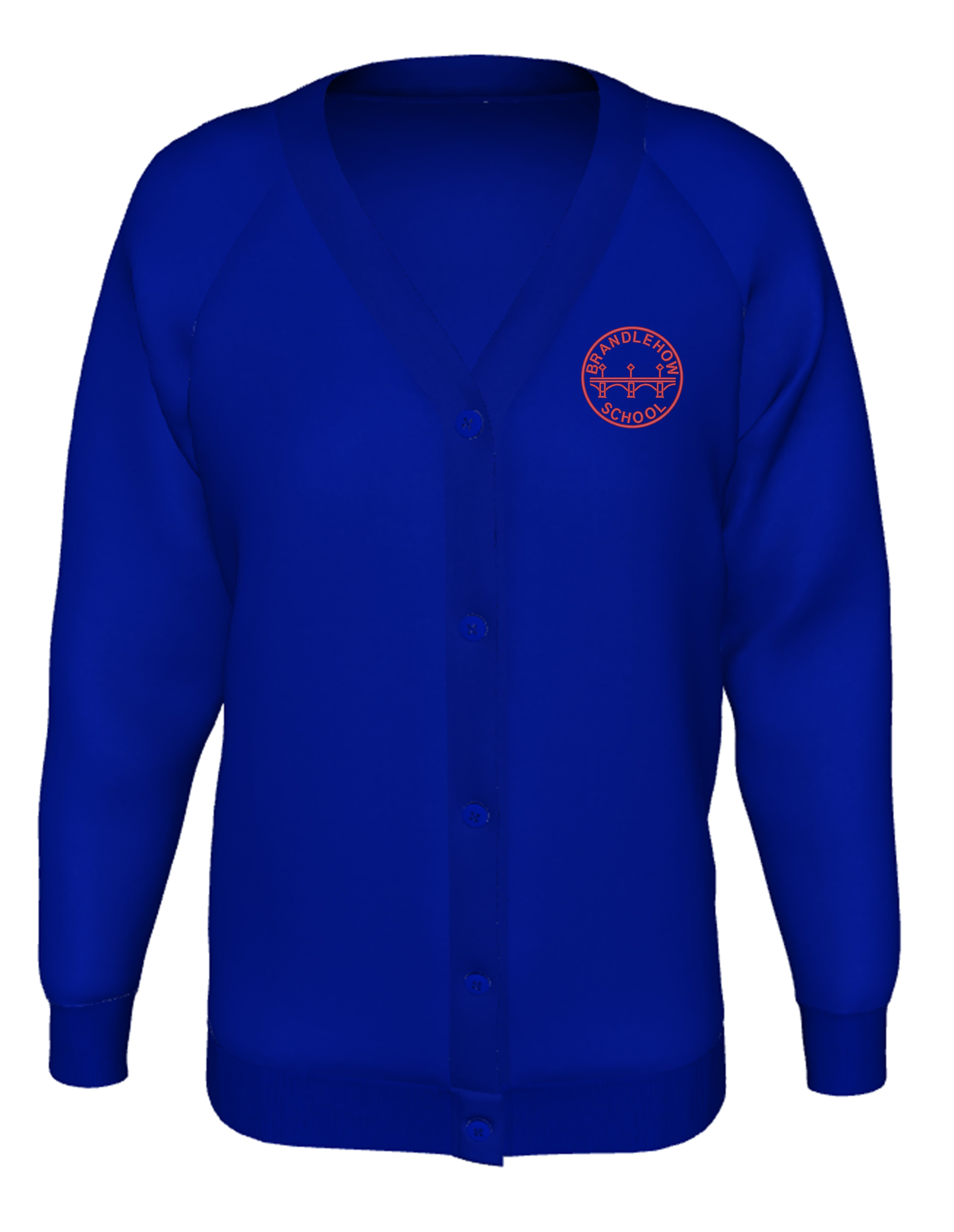 Royal blue best sale fleece school cardigan