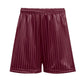 Burgundy - Sports Shorts - Shadow Stripe