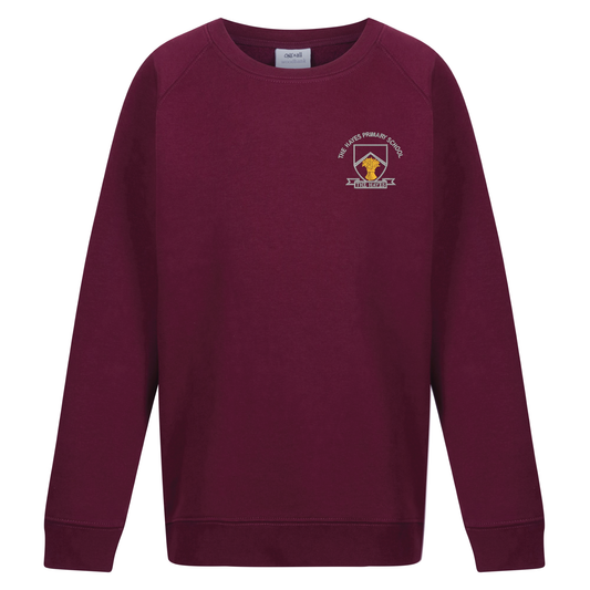 The Hayes Primary School - Crew Neck Sweatshirt - Burgundy