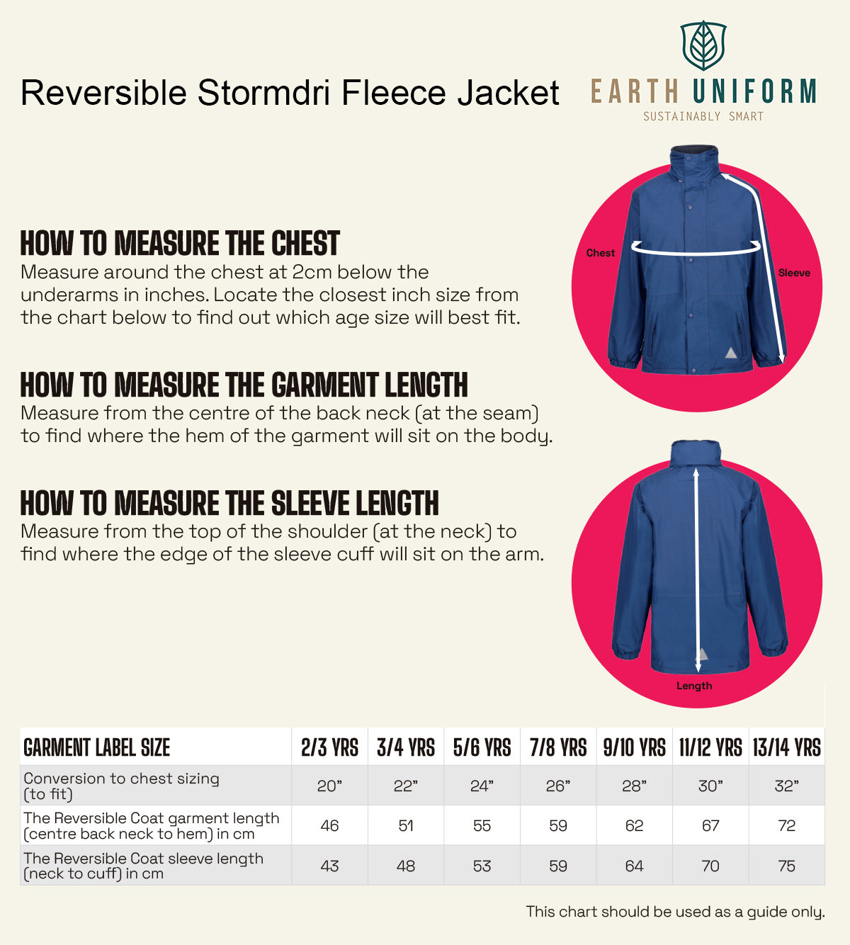 Reversible Stormdri Fleece Jacket - Royal Blue