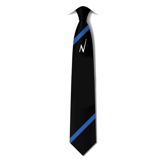 North Bromsgrove High School - Clip On Tie - Black / Sapphire