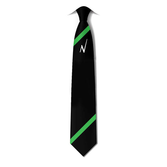 North Bromsgrove High School - Clip on Tie - Black / Emerald